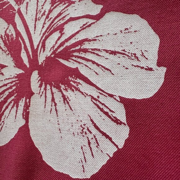 Vintage 70s Hans Jutte Hawaii Kaftan OS Pink Muumuu Dress Hibiscus Floral Hawaii - Picture 16 of 16